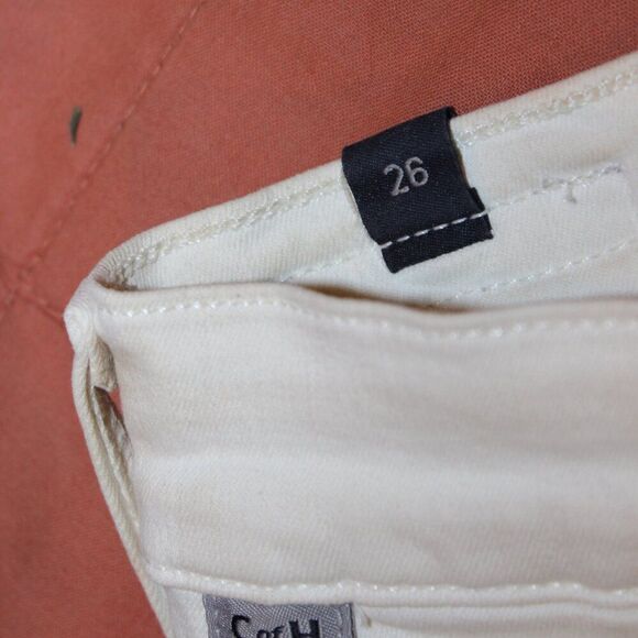 Citizens of Humanity High Rise Rocket Crop Skinny Jeans in white  Size 26 - Picture 10 of 15